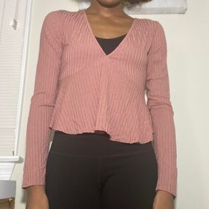 Pink target long-sleeve shirt